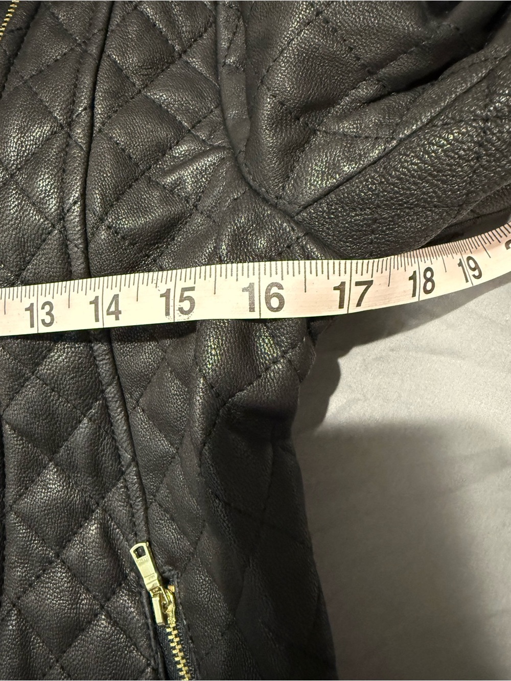 GORGEOUS genuine leather quilted jacket - Picture 4 of 7